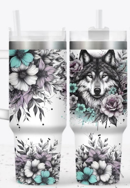 Wolf 40oz tumbler